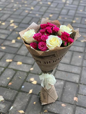 Букет цветов из: Розы в Переправной